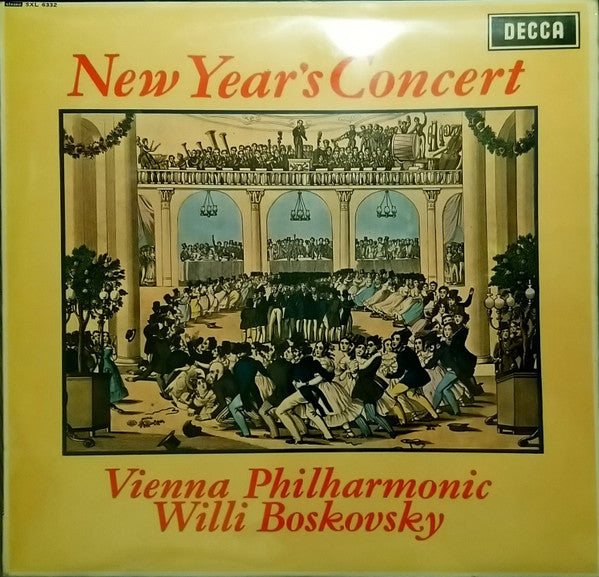 Front cover of Vienna Philharmonic, Willi Boskovsky – New Year's Concert, Decca, UK, 1967