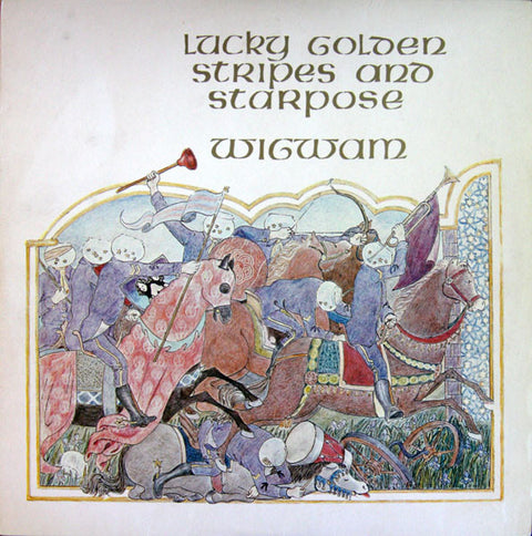 Front cover of Wigwam – Lucky Golden Stripes And Starpose, Love Records, Finland, 1976