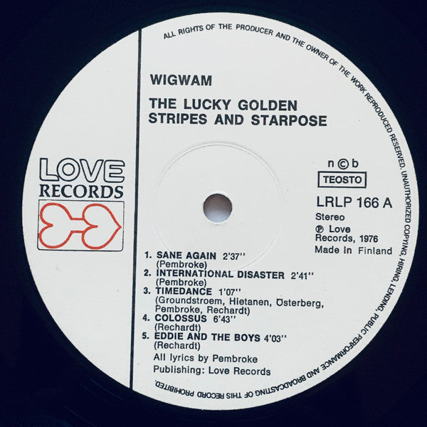 Wigwam – Lucky Golden Stripes And Starpose, image 3