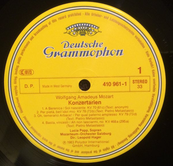 Mozart / Lucia Popp, Mozarteum-Orchester Salzburg, Leopold Hager – Konzert-Arien • Concert Arias, image 4