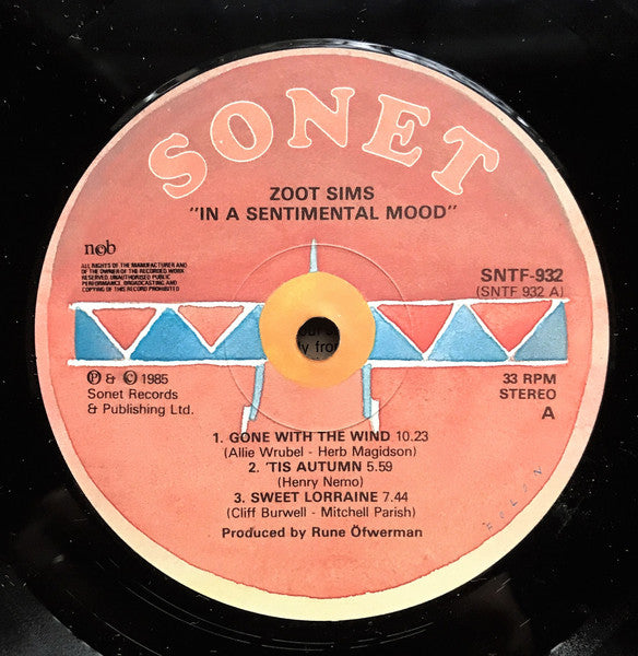 Zoot Sims – In A Sentimental Mood, image 3