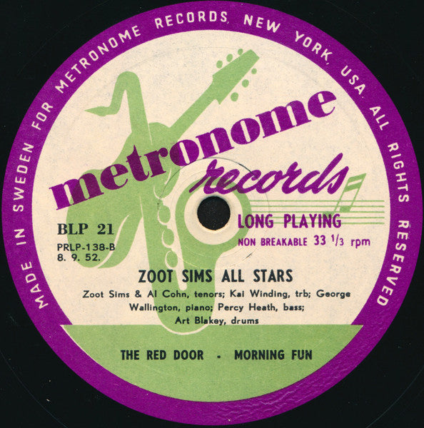 Zoot Sims All Stars – Contemporary Music, image 3
