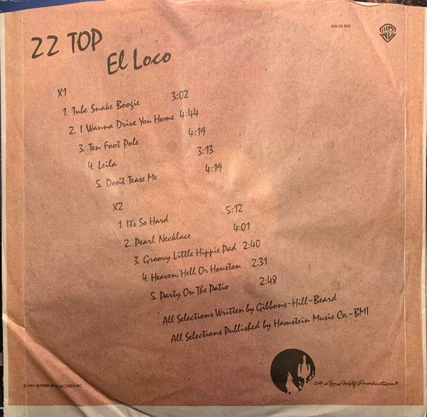 ZZ Top – El Loco, image 3