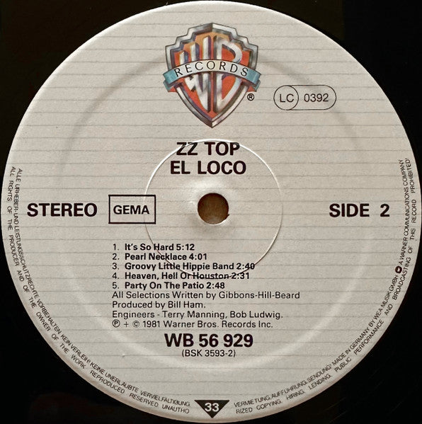 ZZ Top – El Loco, image 4