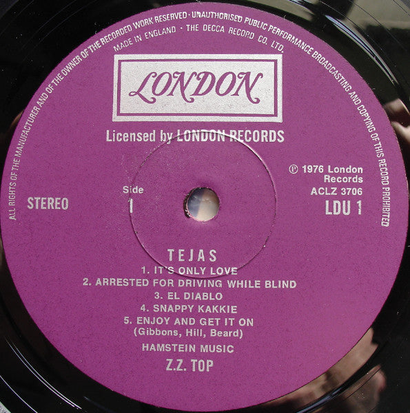 ZZ Top – Tejas, image 5