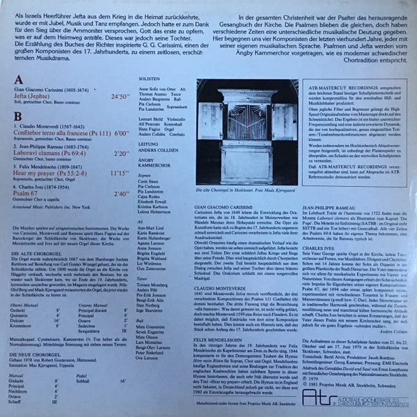 Ängby Kammerchor Leitung: Anders Colldén – JEFTA, image 2