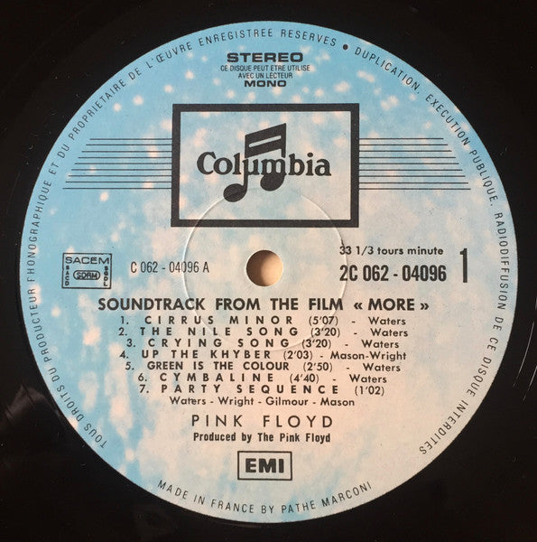 Pink Floyd – Soundtrack From The Film "More", image 3