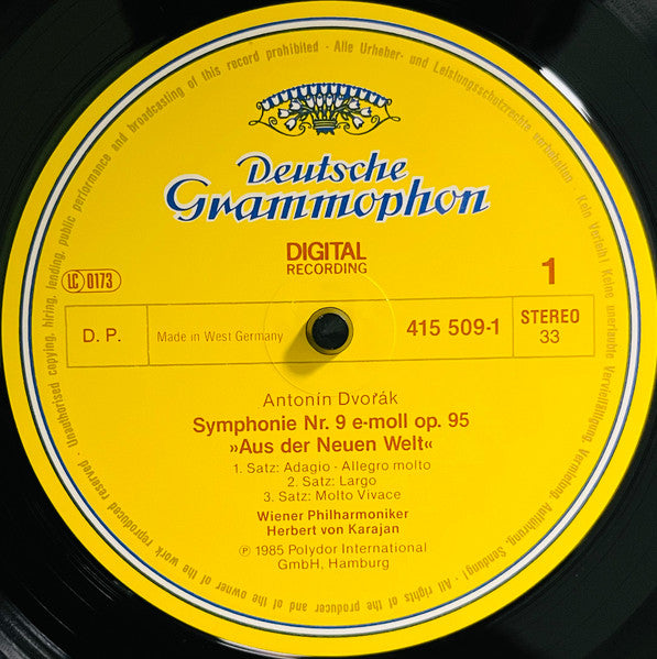 Dvořák / Smetana, Wiener Philharmoniker, Herbert von Karajan – Symphonie No. 9 / Moldau, image 3