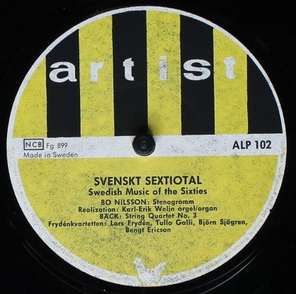 Bäck / Hambraeus / Bark & Rabe / Nilsson / Morthenson – Svenskt 60-Tal (Swedish Music From The Sixties), image 3