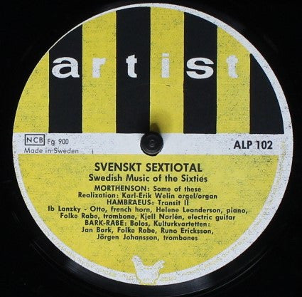 Bäck / Hambraeus / Bark & Rabe / Nilsson / Morthenson – Svenskt 60-Tal (Swedish Music From The Sixties), image 4