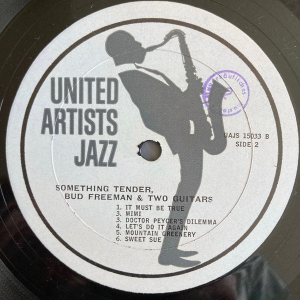 Bud Freeman And Two Guitars George Barnes . Carl Kress – Something Tender, image 4
