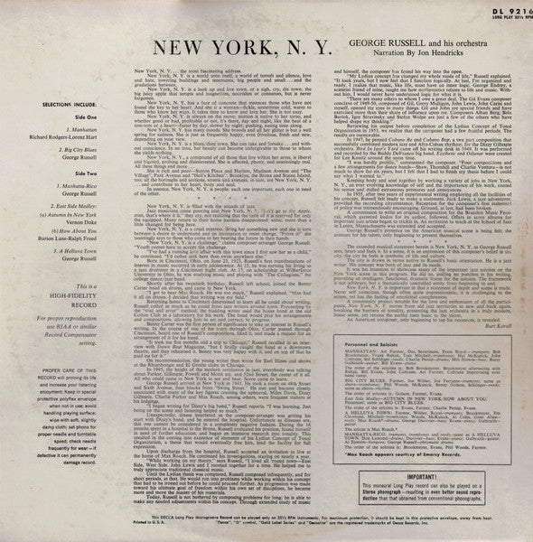 George Russell And His Orchestra – New York, N.Y., image 2