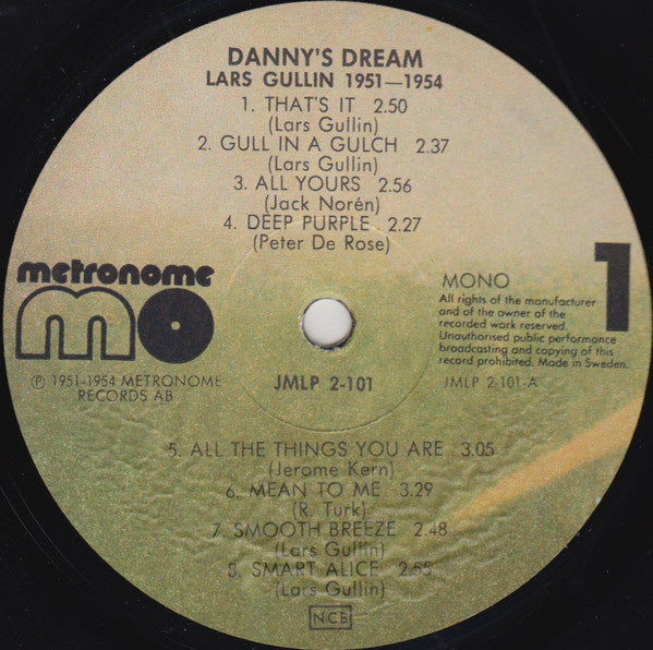 Lars Gullin – Danny's Dream - Lars Gullin 1951-1954, image 4