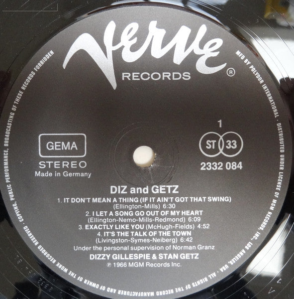Stan Getz & Dizzy Gillespie – Diz And Getz, image 3