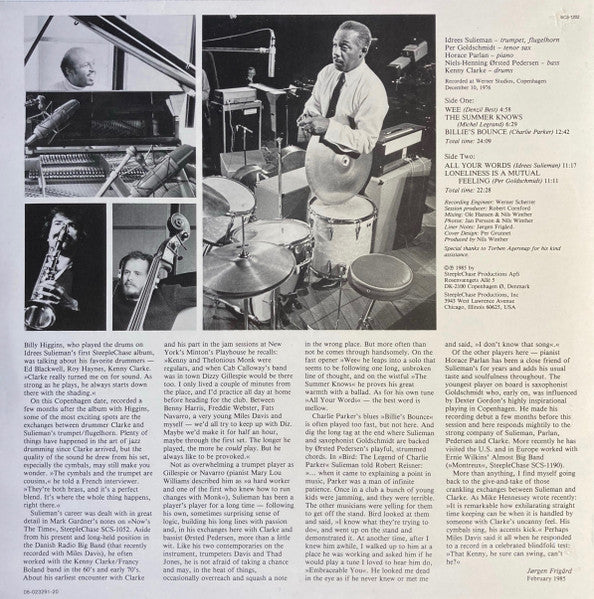 Idrees Sulieman Quintet – Bird's Grass, image 2