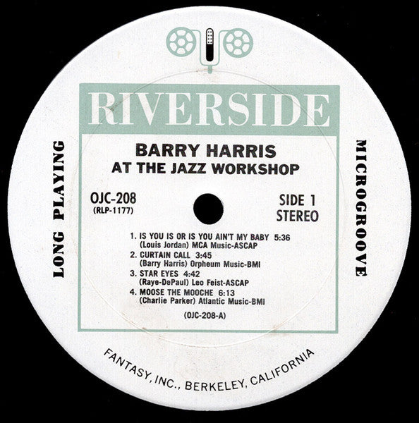 Barry Harris – At The Jazz Workshop, image 3