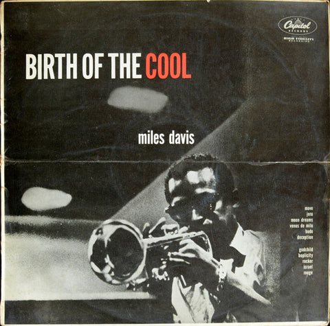 Front cover of Miles Davis – Birth Of The Cool, Capitol Records, UK, 1957