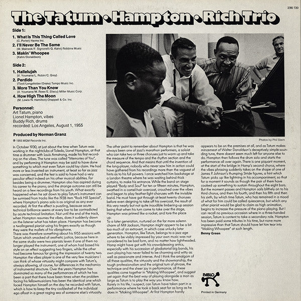 The Tatum • Hampton • Rich Trio – The Tatum • Hampton • Rich Trio, image 2