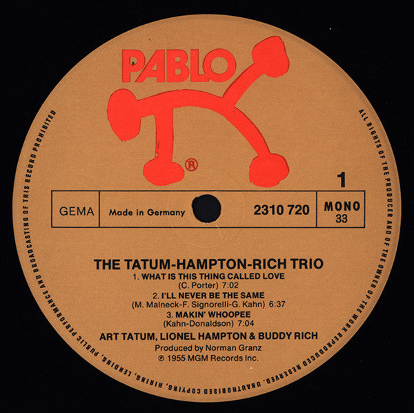 The Tatum • Hampton • Rich Trio – The Tatum • Hampton • Rich Trio, image 3
