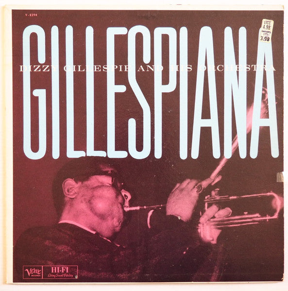 Front cover of Dizzy Gillespie And His Orchestra – Gillespiana, Verve Records, US, 1960