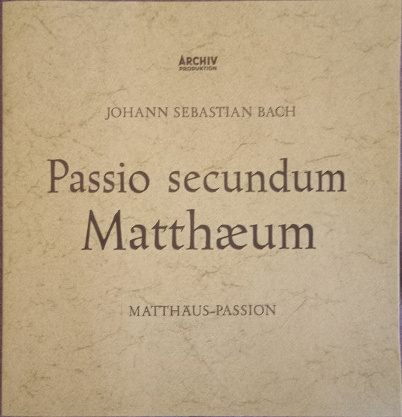 Johann Sebastian Bach / Karl Richter – Passio Secundum Matthæum (Matthäus-Passion) BWV 244, image 2