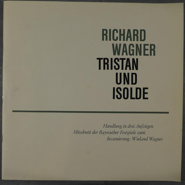 Richard Wagner - Birgit Nilsson, Wolfgang Windgassen, Christa Ludwig, Martti Talvela, Eberhard Waechter, Karl Böhm – Tristan Und Isolde - Bayreuther Festspiele 1966, image 3