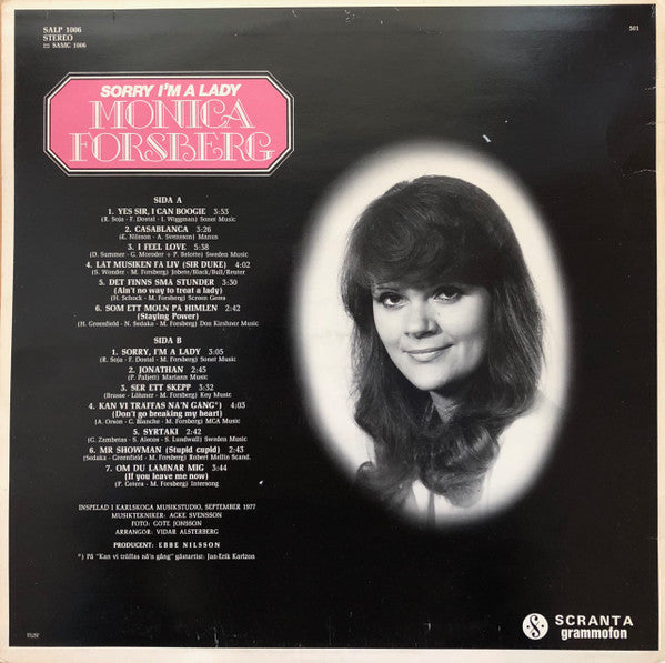 Monica Forsberg – Sorry I'm A Lady, image 2