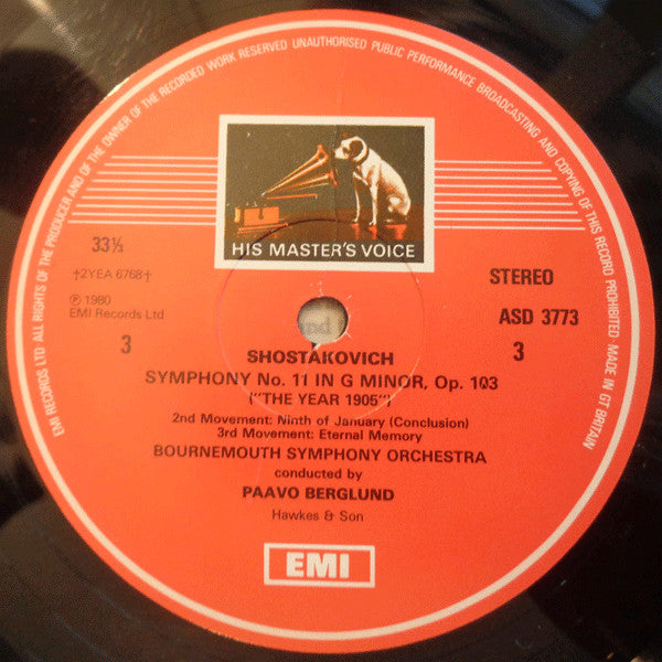 Shostakovich, Paavo Berglund, Bournemouth Symphony Orchestra – Symphonies Nos. 6 & 11, image 5