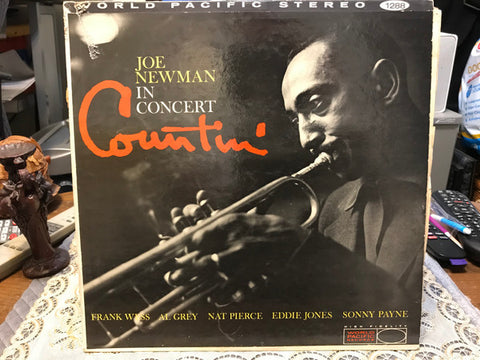 Front cover of Joe Newman – Counting’ Joe Newman In Concert, World Pacific Records, US, 1960