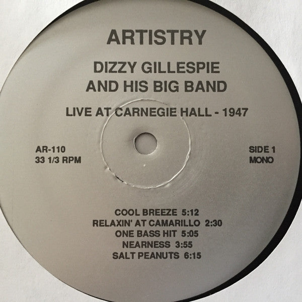 Dizzy Gillespie – Dizzy Gillespie and his Legendary Big Band Live at Carnegie Hall 1947, image 3