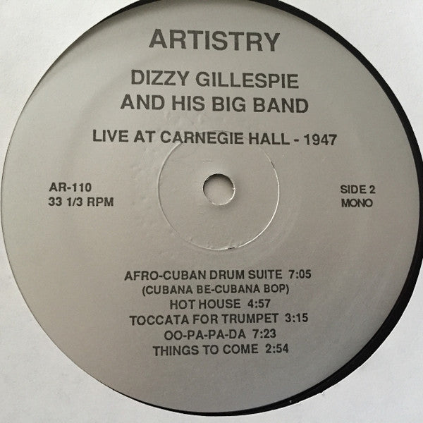 Dizzy Gillespie – Dizzy Gillespie and his Legendary Big Band Live at Carnegie Hall 1947, image 4