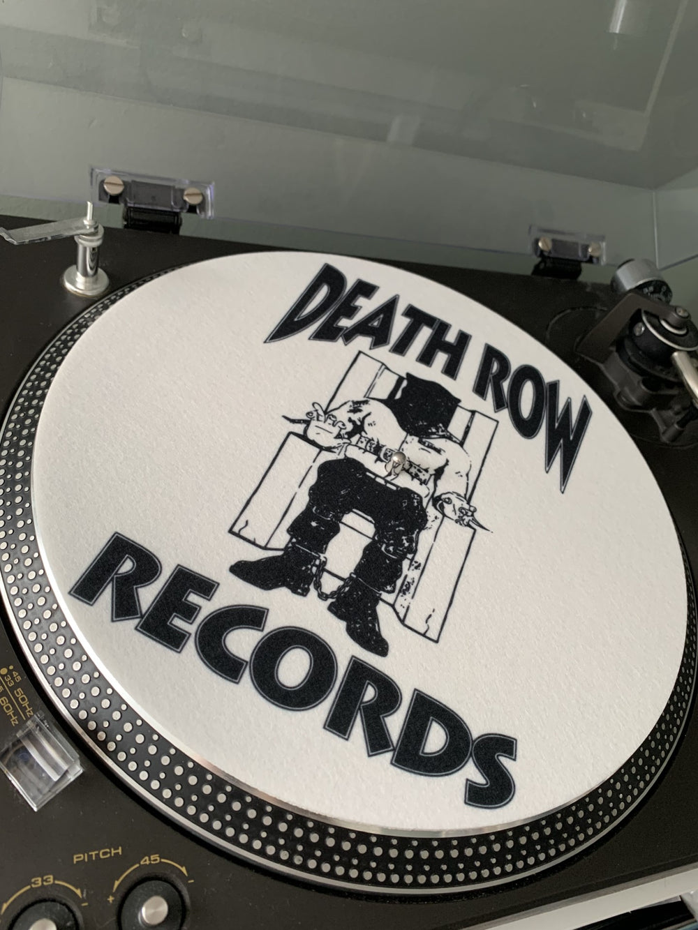 Death Row Records White Felt Slipmat