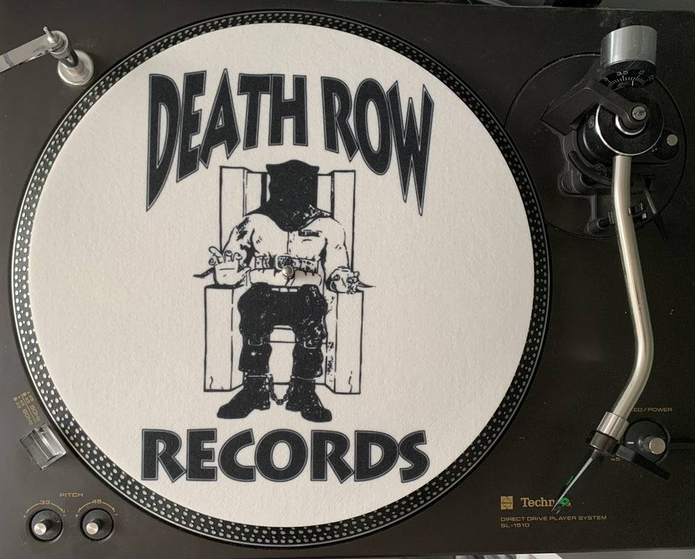 Death Row Records White Felt Slipmat
